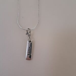 .925 Sterling Silver Hope Necklace